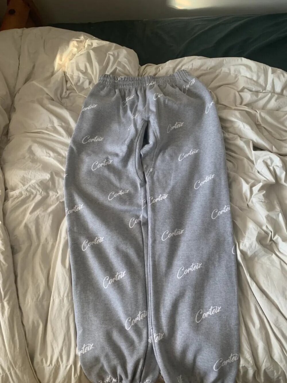 Corteiz Grey All Over Joggers
